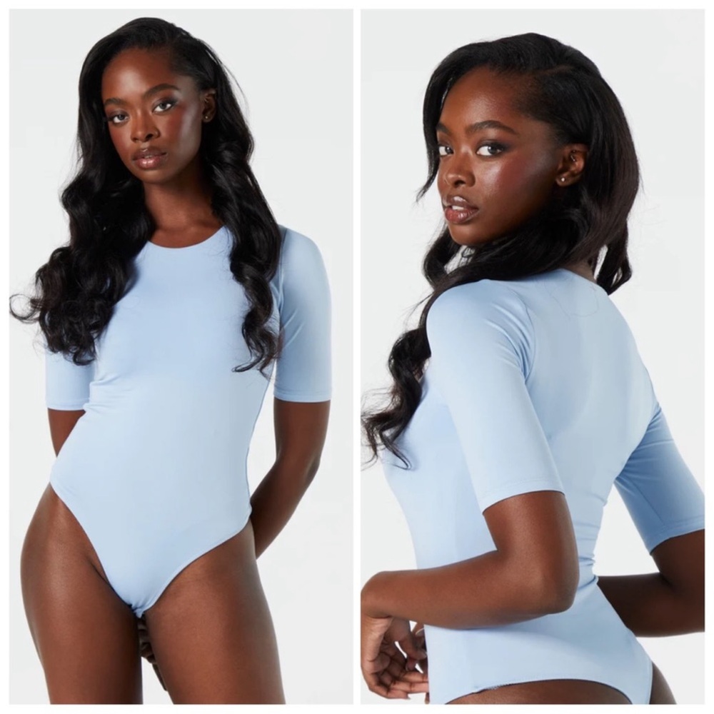 SWS Half Sleeve Contour Bodysuit New With Tags Light Grey